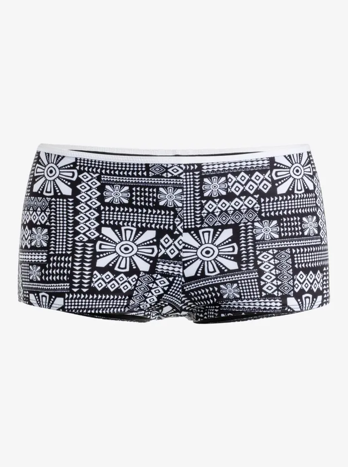 Roxy Mineral 8211 Full Coverage Bikini Bottoms Anthracite Morockin Vibes Swim Women Bikinis