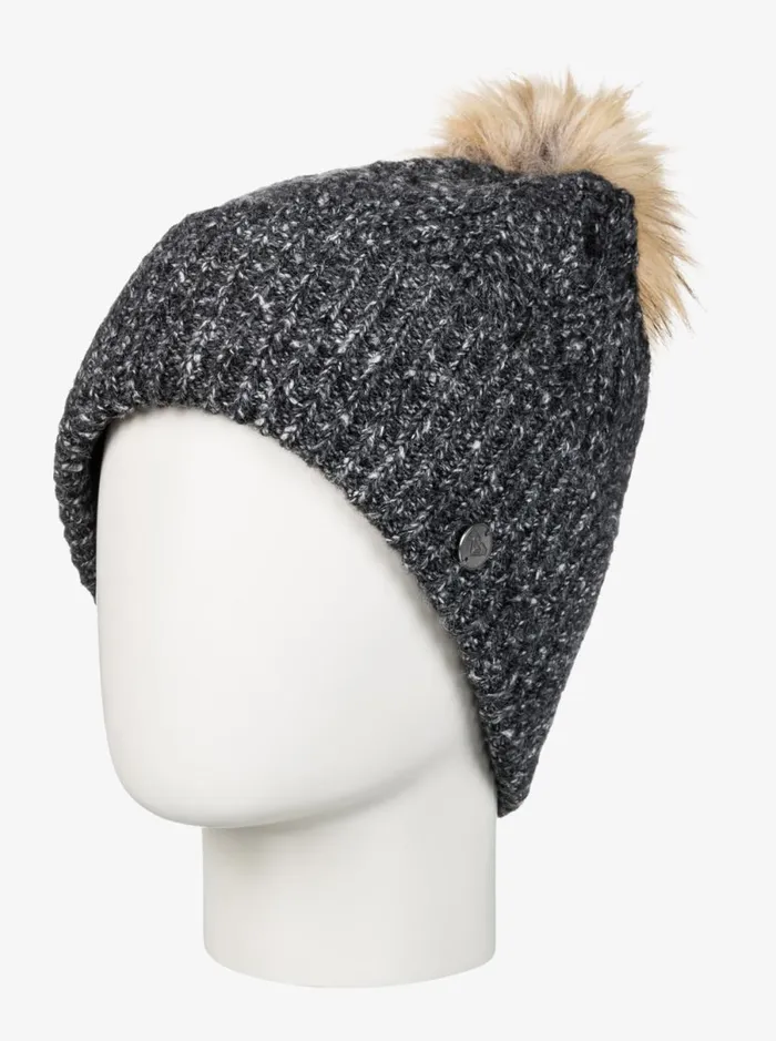 Roxy Peak Chic 8211 Cuff Beanie True Black Women Beanies