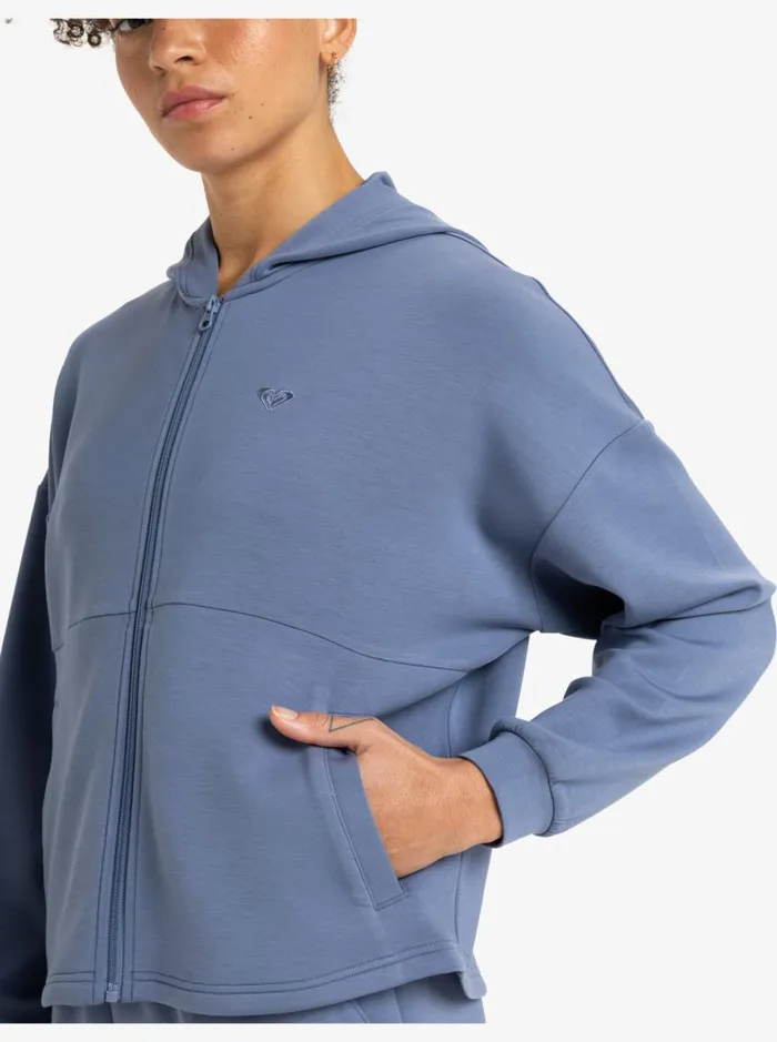 Roxy Rise and Vibe Sweet 8211 ZipUp Hoodie Wild Wind Women Sweatshirts and Hoodies