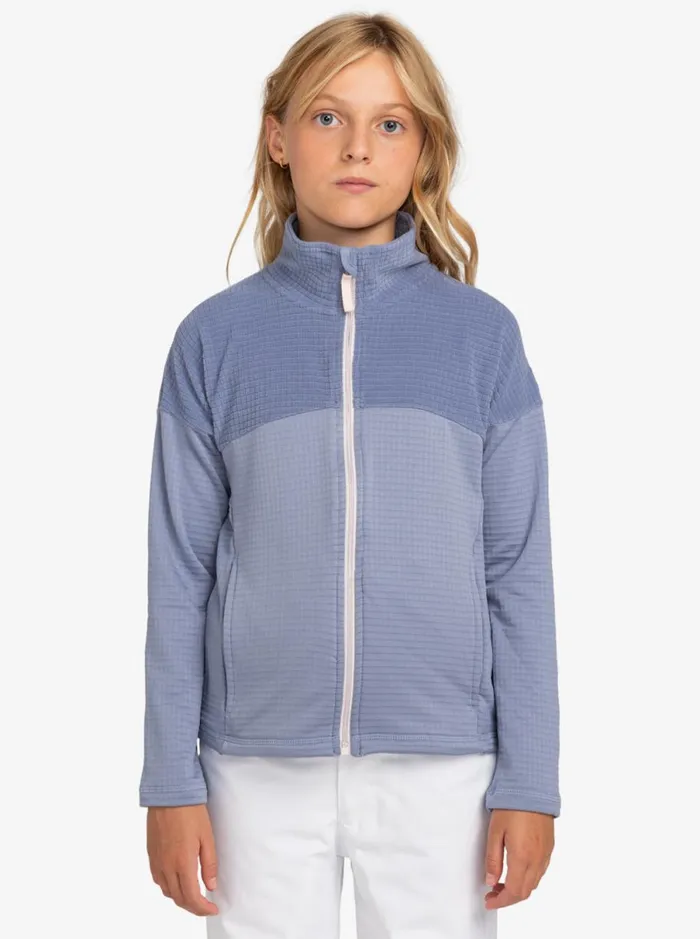 Roxy Sidley 8211 ZipUp Sweatshirt For Girls 8 8211 16 Wild Wind Kids Sweatshirts and Hoodies