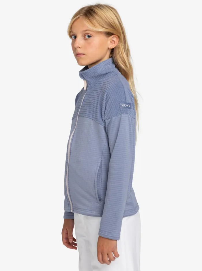 Roxy Sidley 8211 ZipUp Sweatshirt For Girls 8 8211 16 Wild Wind Kids Sweatshirts and Hoodies