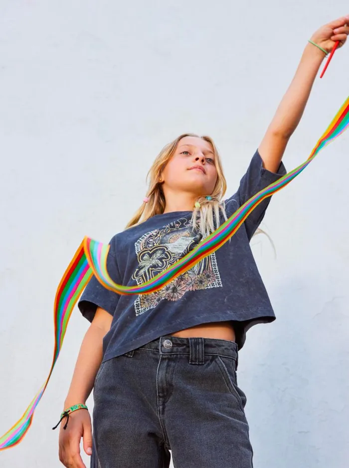 Roxy Sun For All Seasons 8211 Short Sleeves Tshirt For Girls 4 8211 16 Phantom Kids Tshirts and Shirts