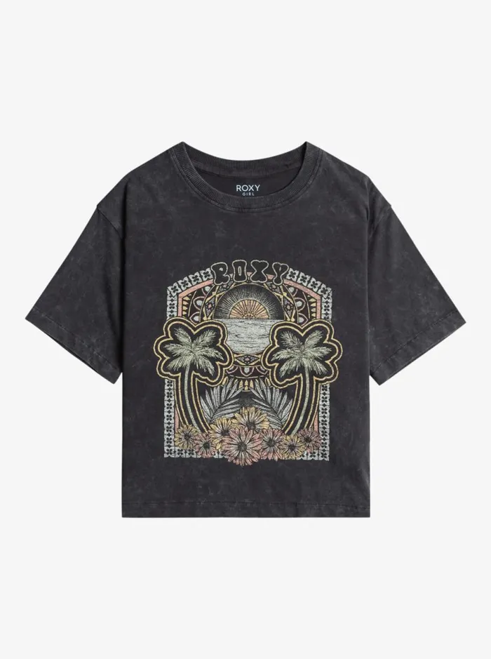 Roxy Sun For All Seasons 8211 Short Sleeves Tshirt For Girls 4 8211 16 Phantom Kids Tshirts and Shirts