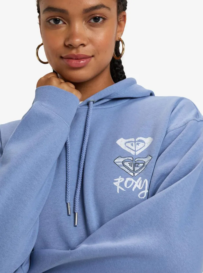 Roxy Surf Stoked 8211 Pullover Hoodie Infinity Blue WomenKids Sweatshirts and Hoodies