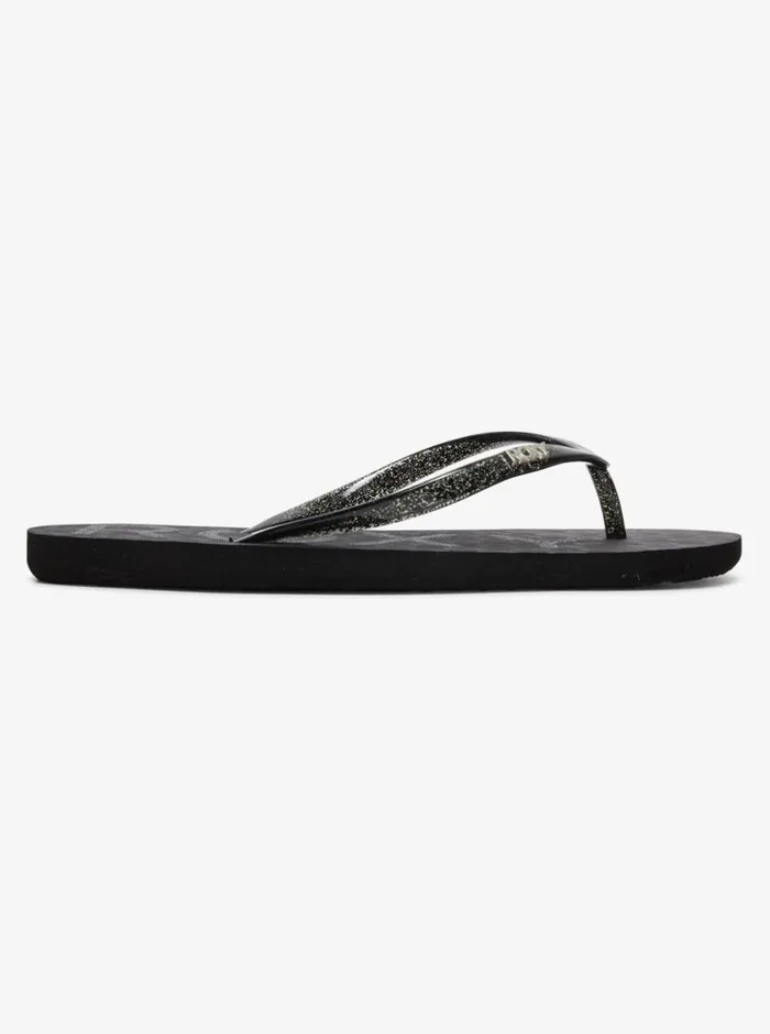 Roxy Viva Sparkle 8211 Sandals Black Women Shoes