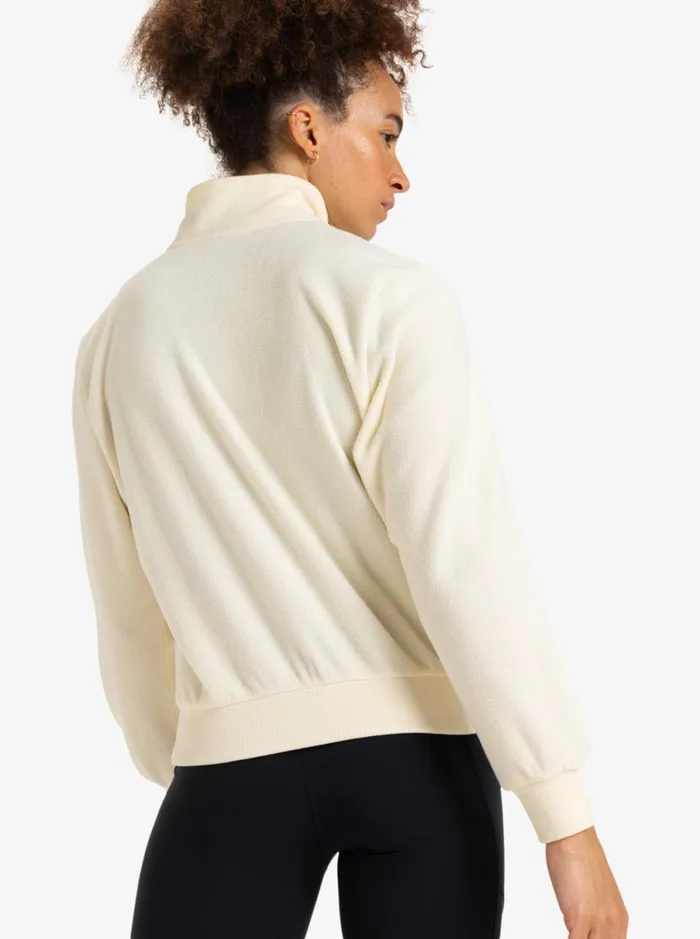 Roxy Waves Of Warmth 8211 Sport Sweater Pullover Buttercream Women Sweatshirts and Hoodies