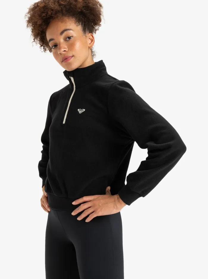 Roxy Waves Of Warmth 8211 Sport Sweater Pullover True Black Women Sweatshirts and Hoodies