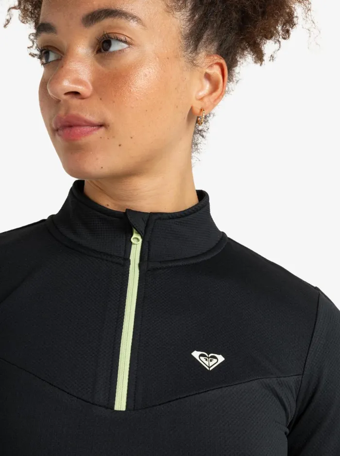 Roxy Waves Of Warmth 8211 Technical Tshirt Anthracite Women TShirts and Tops