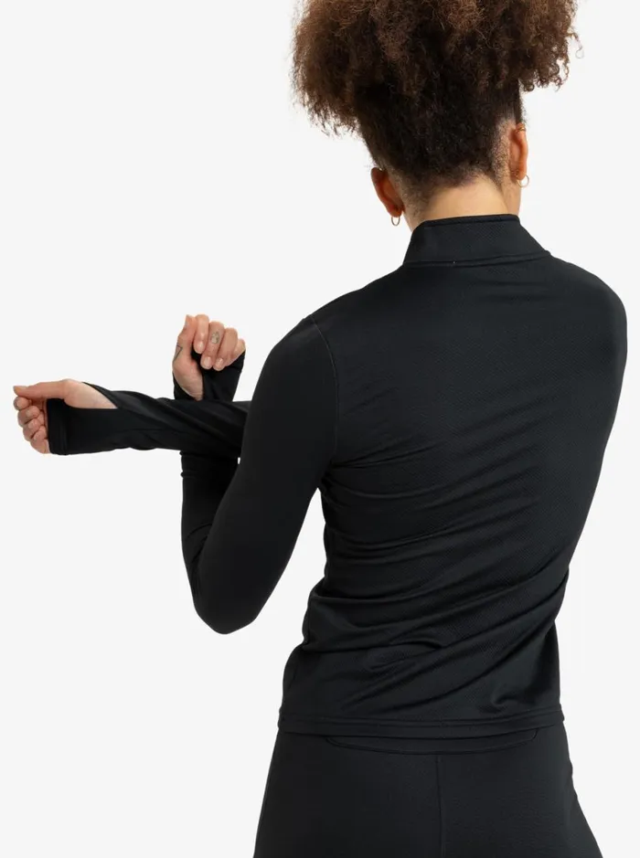 Roxy Waves Of Warmth 8211 Technical Tshirt Anthracite Women TShirts and Tops