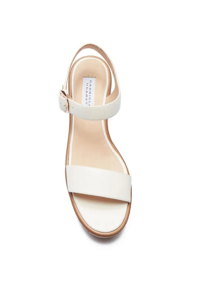 Sandals Women Gabriela Hearst Sardis Platform Sandal In Cream Leather