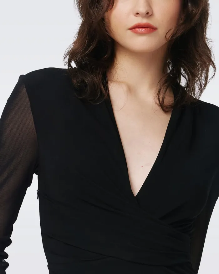 Serina Dress Black Women DVF Dresses