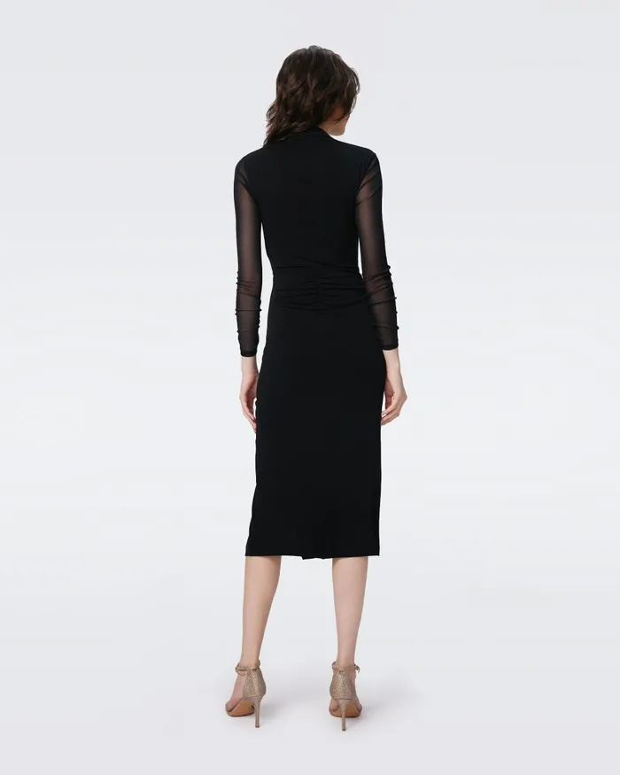 Serina Dress Black Women DVF Dresses