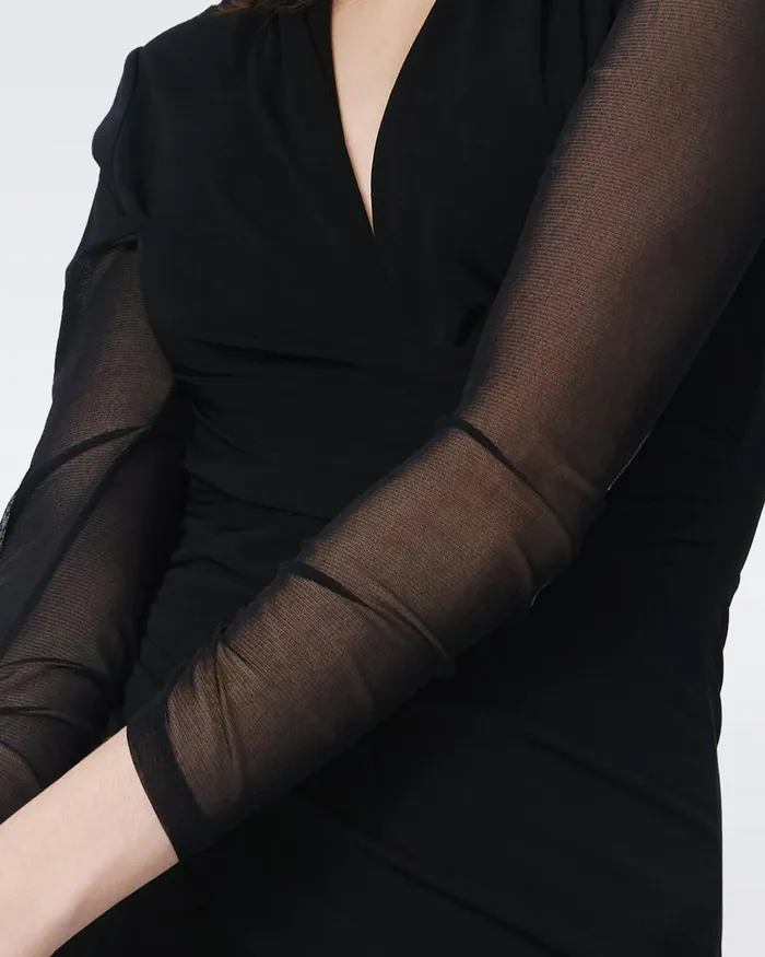Serina Dress Black Women DVF Dresses