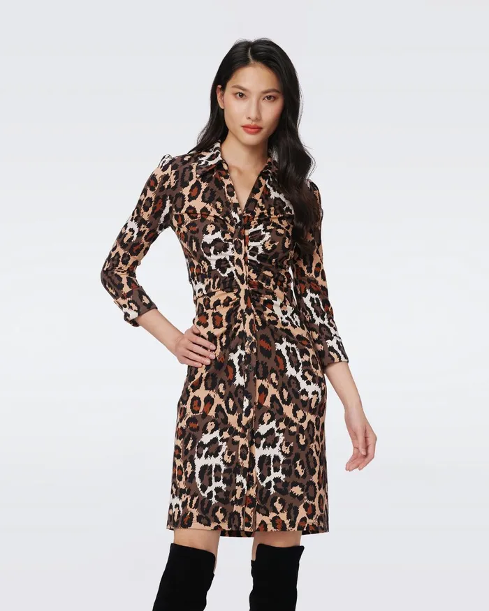 Sheska Dress Tiny Jungle Cat Women DVF Dresses