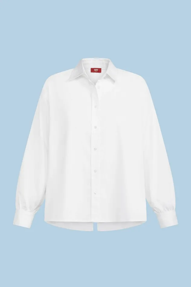 Shirts Blouses Women Esprit TieBack Shirt White