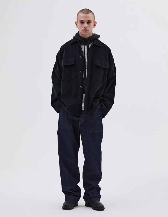 Shirts Men Margaret Howell Mhl Long Overshirt Black