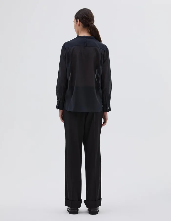 Shirts Women Margaret Howell Bib Front Shirt Black