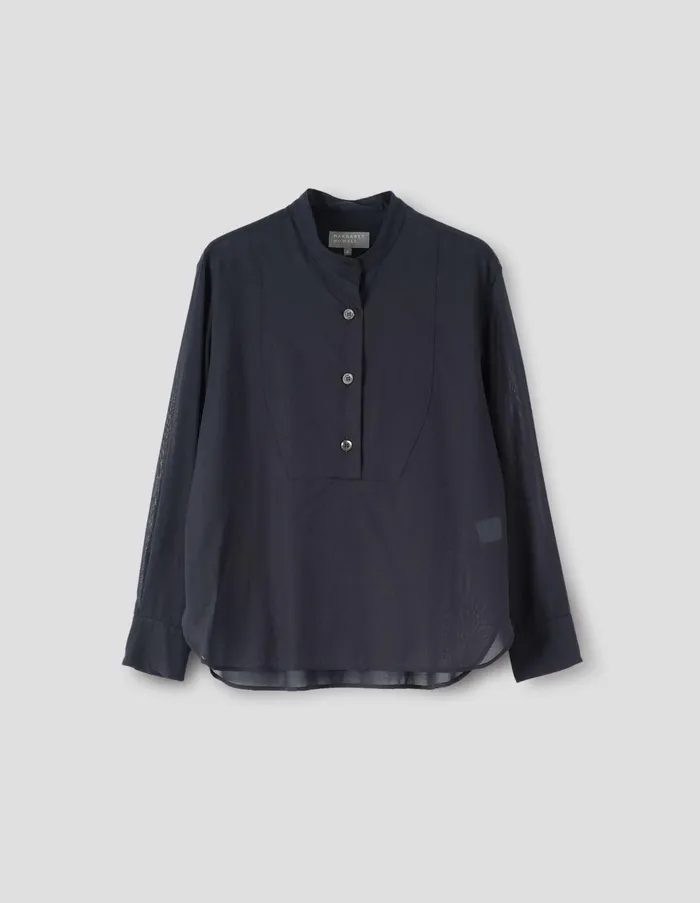 Shirts Women Margaret Howell Bib Front Shirt Black