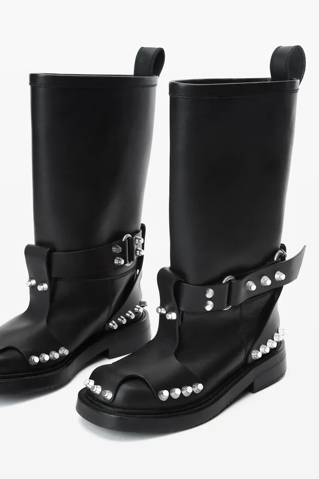 Shoes Women Alexander Wang Dixon Buckle Boot In Leather