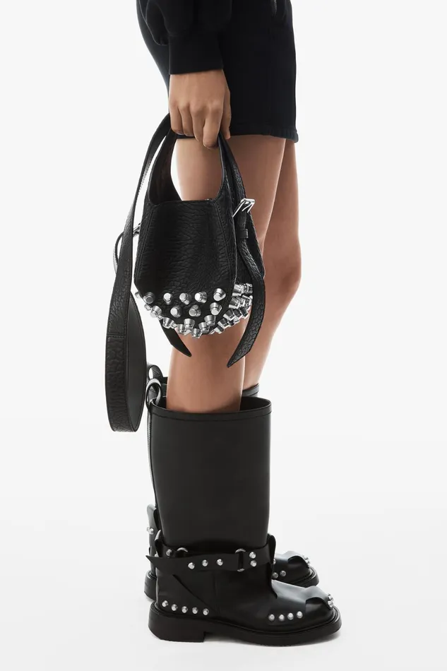 Shoes Women Alexander Wang Dixon Buckle Boot In Leather