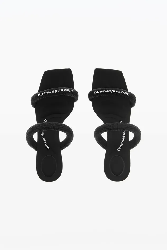 Shoes Women Alexander Wang Jessie 55mm Nylon Tubular Low Sandal