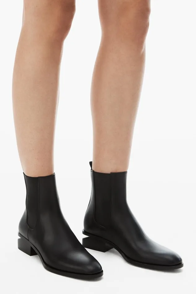 Shoes Women Alexander Wang Kane 35mm Ankle Boot In Leather