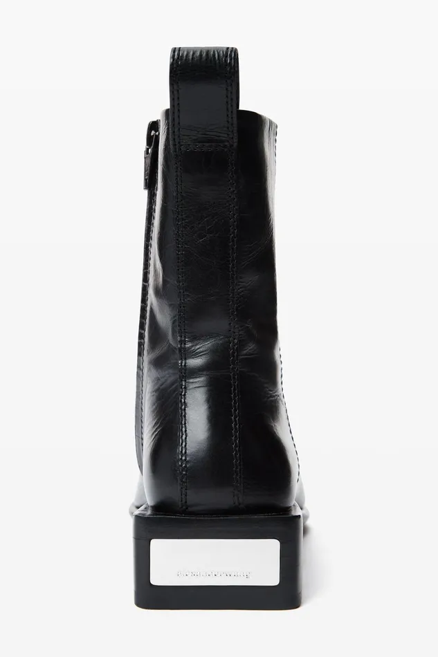 Shoes Women Alexander Wang Throttle Ankle Boot In Calf Leather