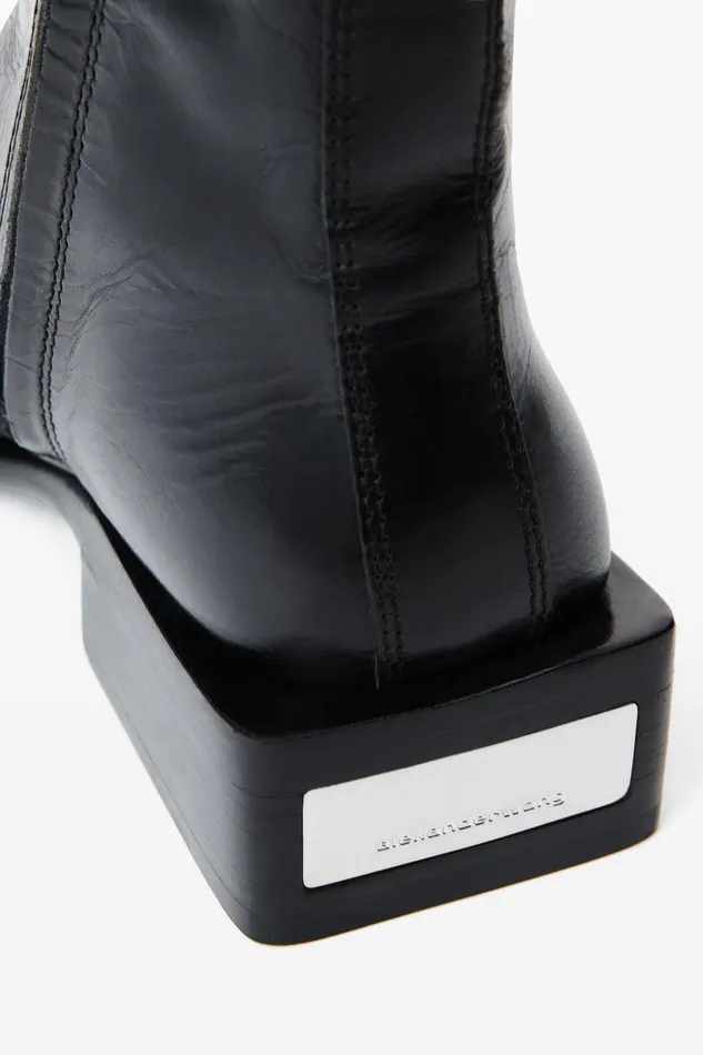 Shoes Women Alexander Wang Throttle Ankle Boot In Calf Leather