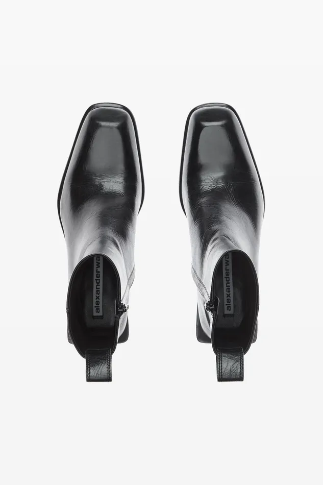 Shoes Women Alexander Wang Throttle Ankle Boot In Calf Leather