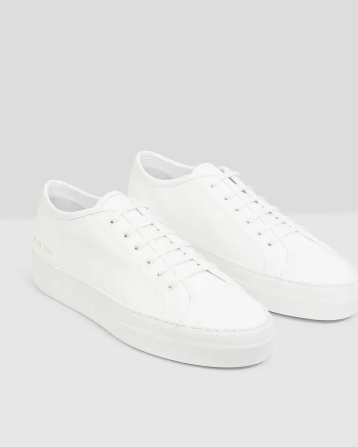 Shoes Women Theory Common Projects Womens Tournament LowTop Super Platform Sneakers White Shoes Women Theory Common Projects Womens Tournament LowTop Super Platform Sneakers White