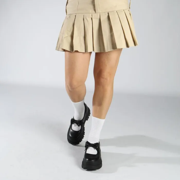 Shop Aspha Ballerina Bow Black BUFFALO Ballet Flats