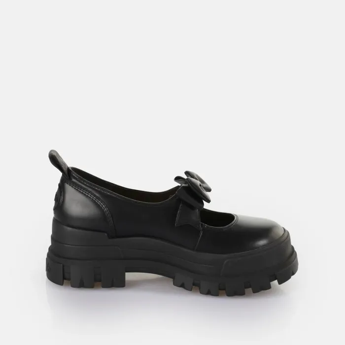 Shop Aspha Ballerina Bow Black BUFFALO Ballet Flats