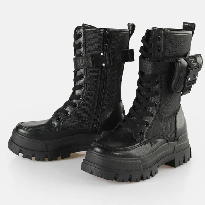 Shop Aspha Com Hi Black BUFFALO Boots and AnkleBoots