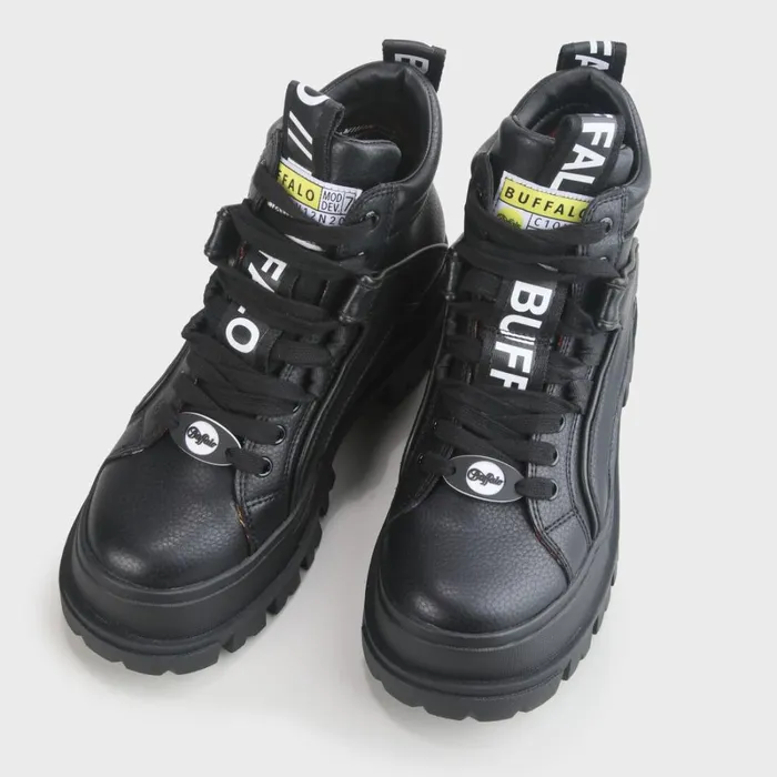 Shop Aspha NC Mid Men Black BUFFALO Vegan Shoes