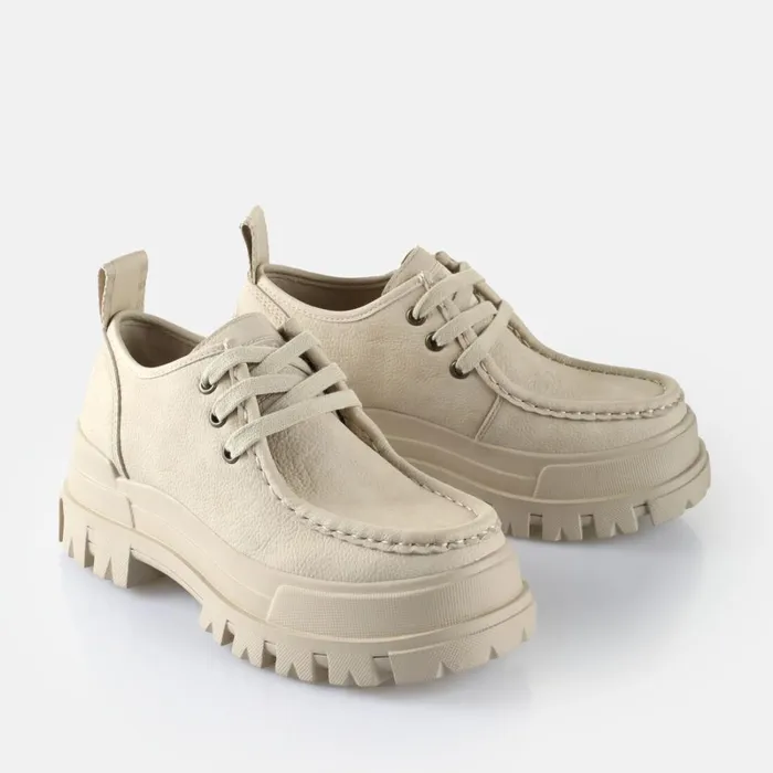 Shop Aspha Wallaby Cream BUFFALO Lace Up Shoes