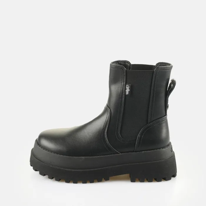 Shop BFL PLUTO CHELSEA 8211 VEGAN NAPPA 8211 BLACK Black BUFFALO Boots and AnkleBoots