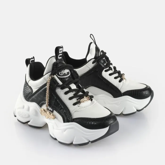 Shop Binary Glam Blackwhite BUFFALO Sneakers