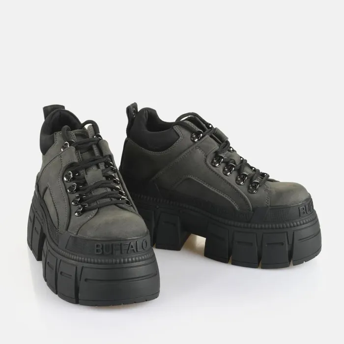 Shop Gospher Hike Lo Dark Grey BUFFALO Vegan Shoes