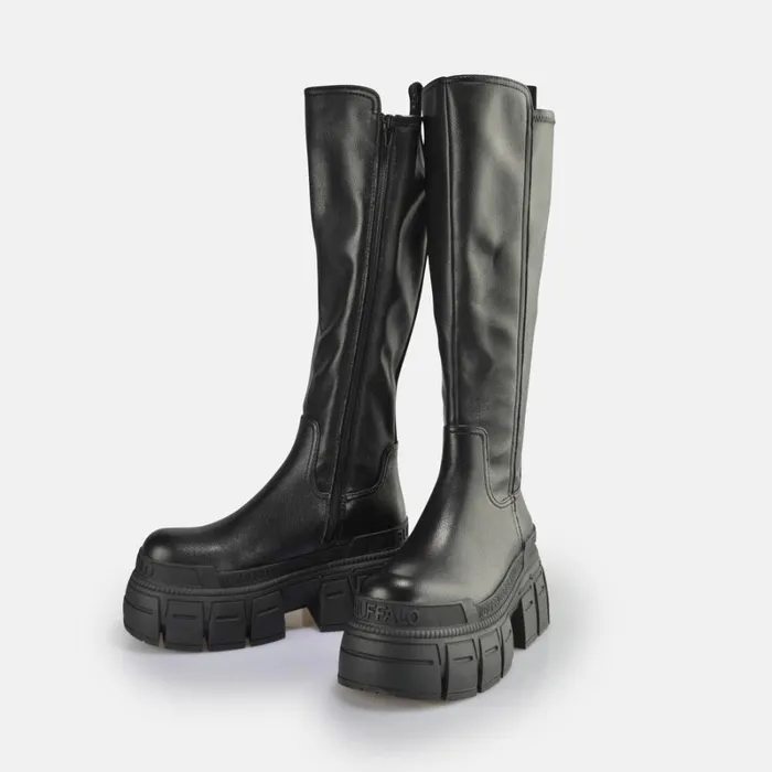 Shop Gospher Stretch Boot Black BUFFALO Boots and AnkleBoots