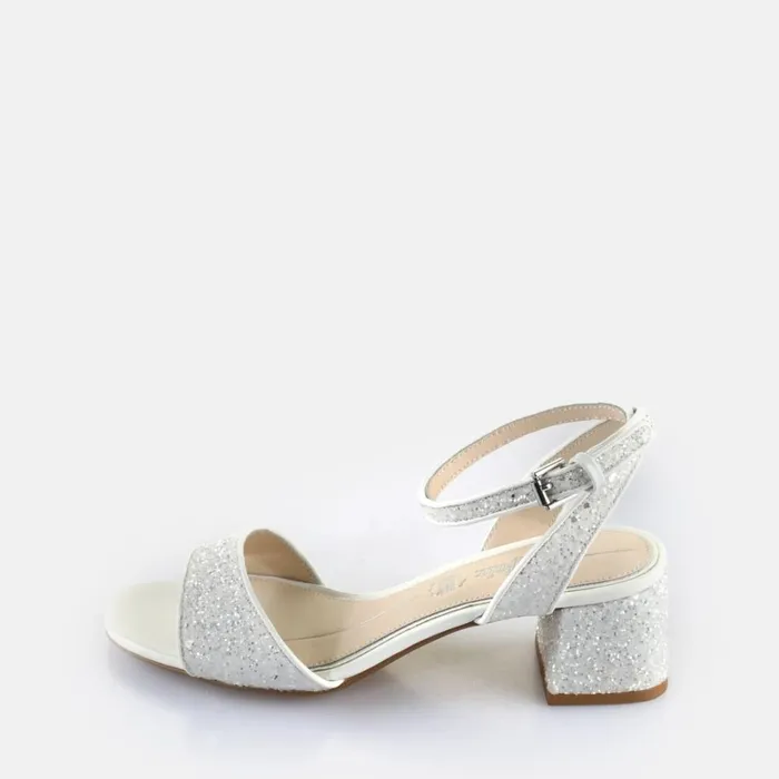 Shop Lucy Shine White Silver BUFFALO Heels