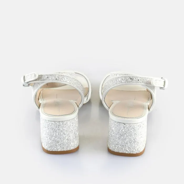 Shop Lucy Shine White Silver BUFFALO Heels
