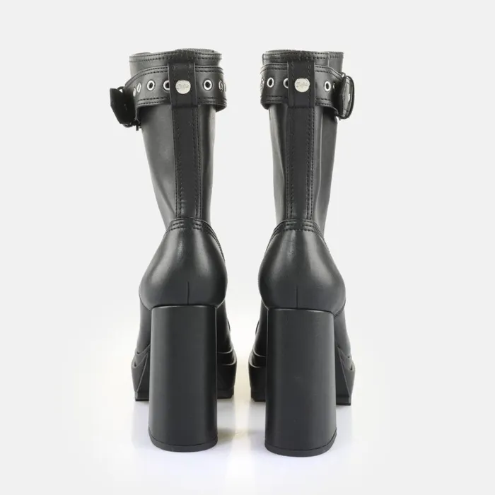 Shop May W Zip Boot Black BUFFALO Boots and AnkleBoots