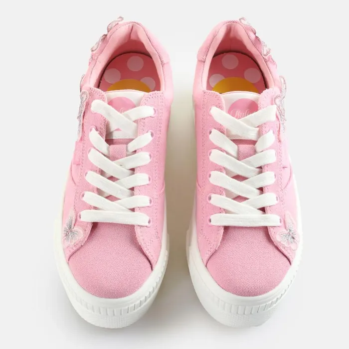 Shop PAIRED BUTTERFLY LACE 8211 ORGANIC COTTON 8211 ROSERED Red BUFFALO Sneakers Shop PAIRED BUTTERFLY LACE 8211 ORGANIC COTTON 8211 ROSERED Red BUFFALO Sneakers