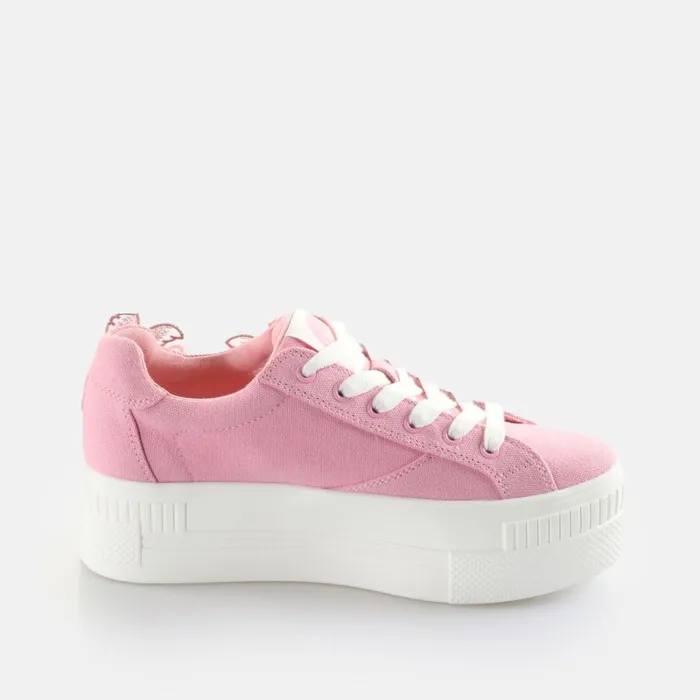 Shop PAIRED BUTTERFLY LACE 8211 ORGANIC COTTON 8211 ROSERED Red BUFFALO Sneakers Shop PAIRED BUTTERFLY LACE 8211 ORGANIC COTTON 8211 ROSERED Red BUFFALO Sneakers