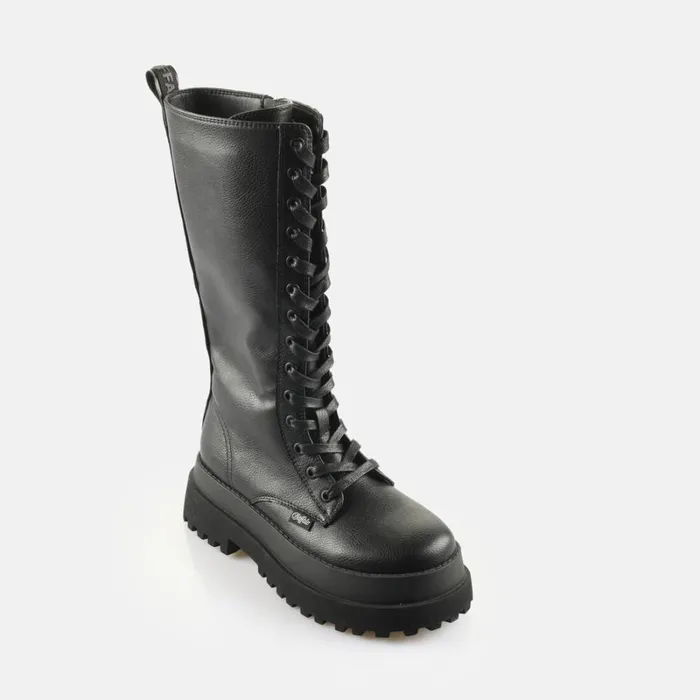 Shop Pluto Lace Up Hi Black BUFFALO Boots and AnkleBoots