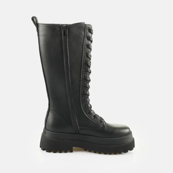 Shop Pluto Lace Up Hi Black BUFFALO Boots and AnkleBoots