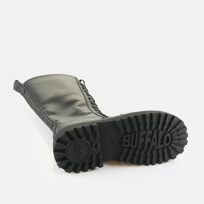 Shop Pluto Lace Up Hi Black BUFFALO Boots and AnkleBoots