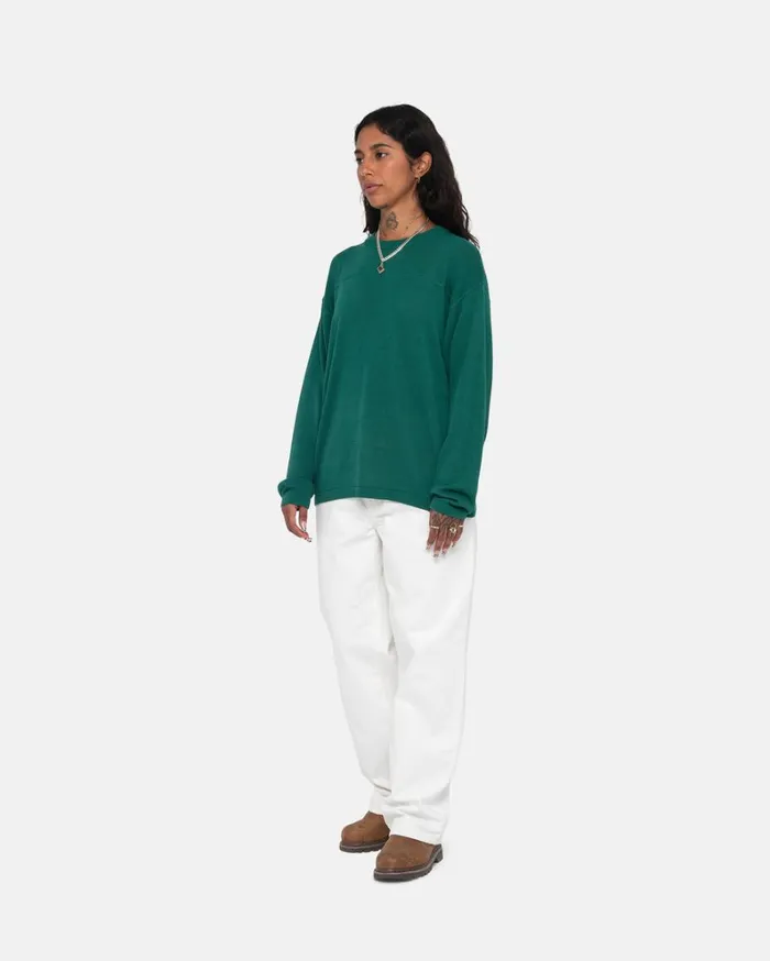 Shop Stussy FOOTBALL SWEATER Green
