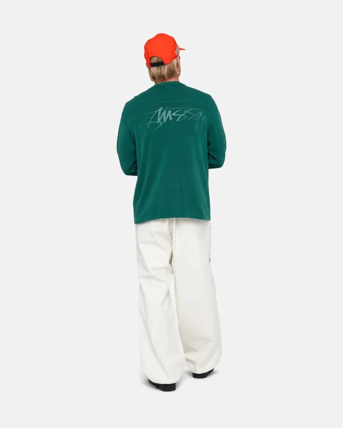 Shop Stussy FOOTBALL SWEATER Green