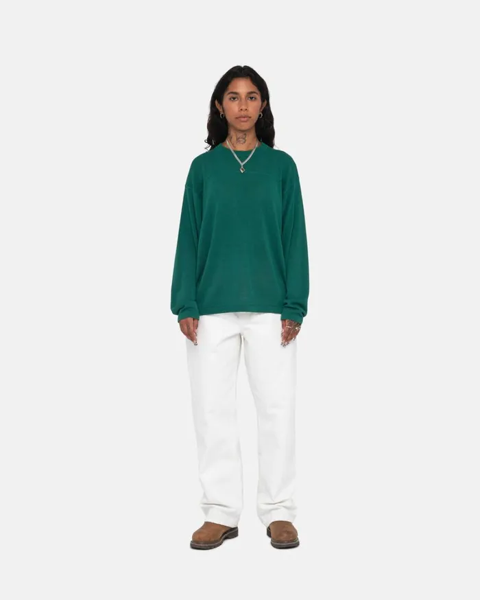 Shop Stussy FOOTBALL SWEATER Green
